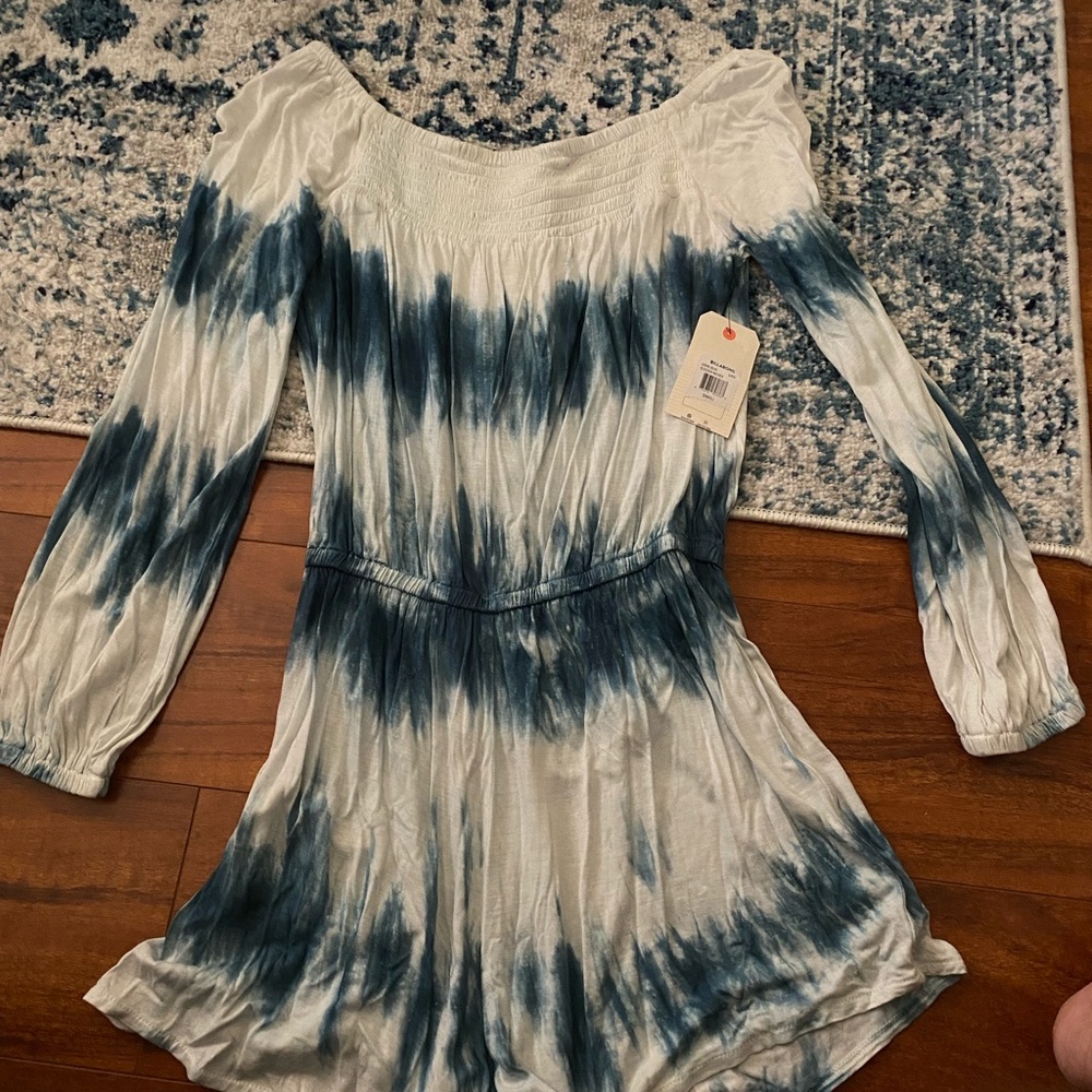 Billabong NWT tie dye off the shoulder romper